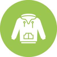 Hoodie Glyph Multi Circle Icon vector