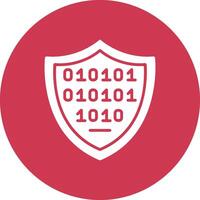 Shield Glyph Multi Circle Icon vector