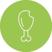 Leg Piece Line Multi Circle Icon vector
