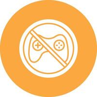 Prohibited Sign Glyph Multi Circle Icon vector