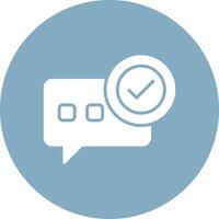 Conversation Glyph Multi Circle Icon vector