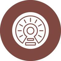 Gauge Glyph Multi Circle Icon vector