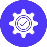 Gear Glyph Multi Circle Icon vector