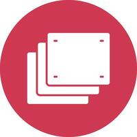 Foam Glyph Multi Circle Icon vector