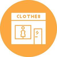 Fashion store Glyph Multi Circle Icon vector