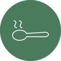 Spoon Line Multi Circle Icon vector