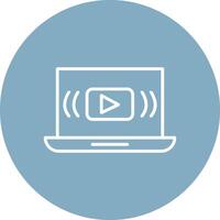 Streaming Line Multi Circle Icon vector