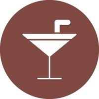 Welcome Drink Glyph Multi Circle Icon vector