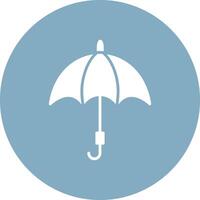 Umbrella Glyph Multi Circle Icon vector