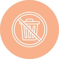 Prohibited Sign Line Multi Circle Icon vector