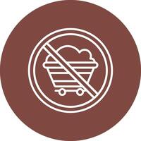 Prohibited Sign Line Multi Circle Icon vector