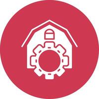 Farm Glyph Multi Circle Icon vector