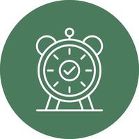 Alarm Line Multi Circle Icon vector