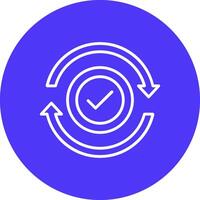Refresh Line Multi Circle Icon vector