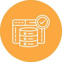 Server Line Multi Circle Icon vector