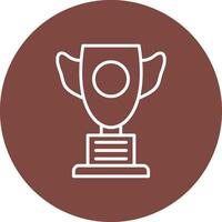 Trophy Line Multi Circle Icon vector