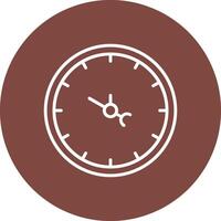 Clock Line Multi Circle Icon vector