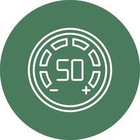 Gauge Line Multi Circle Icon vector