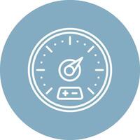 Gauge Line Multi Circle Icon vector