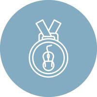 Medal Line Multi Circle Icon vector