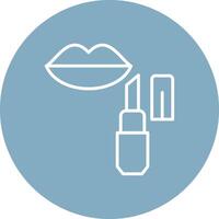 Lip Balm Line Multi Circle Icon vector