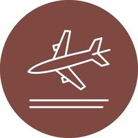 Landing Line Multi Circle Icon vector