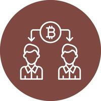 Double Spending Line Multi Circle Icon vector