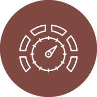 Thermostat Line Multi Circle Icon vector