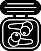 Earbuds Glyph Icon vector