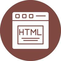 html glifo multi circulo icono vector