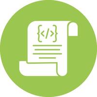 Script Glyph Multi Circle Icon vector