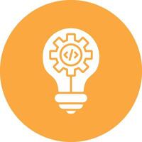Idea Glyph Multi Circle Icon vector