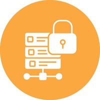 Database Glyph Multi Circle Icon vector