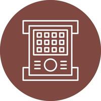 Field Controller Line Multi Circle Icon vector