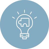 Solution Line Multi Circle Icon vector