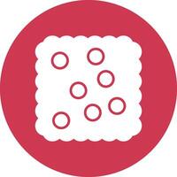 Cracker Glyph Multi Circle Icon vector