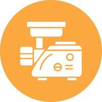 Meat Grinder Glyph Multi Circle Icon vector