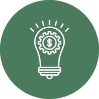 Solutions Line Multi Circle Icon vector