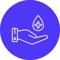 Hand Hygiene Line Multi Circle Icon vector