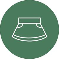 Skirt Line Multi Circle Icon vector