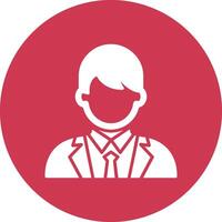 Manager Glyph Multi Circle Icon vector
