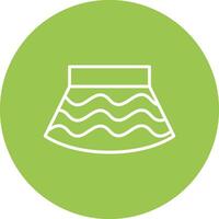 Skirt Line Multi Circle Icon vector