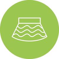 Skirt Line Multi Circle Icon vector