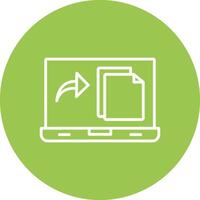 File Line Multi Circle Icon vector
