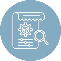 Research Line Multi Circle Icon vector