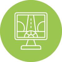 Driving Control Line Multi Circle Icon vector