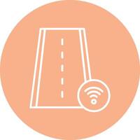 Road Line Multi Circle Icon vector