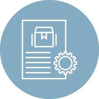 Order Processing Line Multi Circle Icon vector