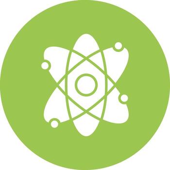 Atom Glyph Multi Circle Icon vector