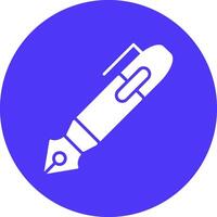 Pen Glyph Multi Circle Icon vector